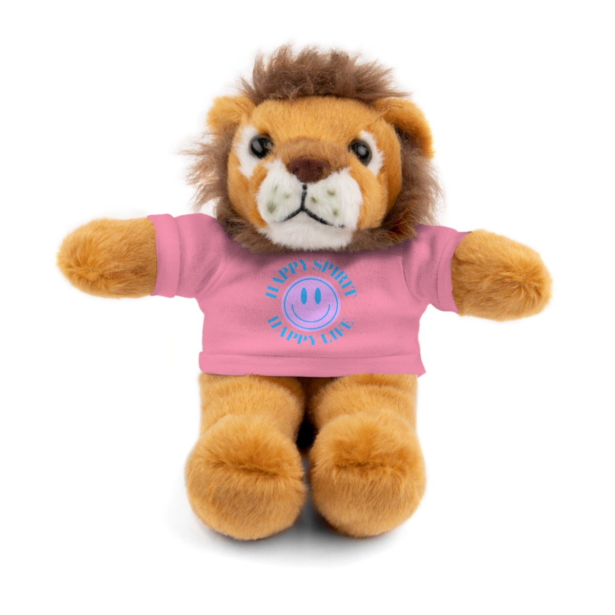 Happy Spirit Happy Life Stuffie, Stuffy, Stuffed Animals with Tee, Happy Mind Gift, Inspo , Love Toy Panda, Bear, Bunny, Jaguar, She