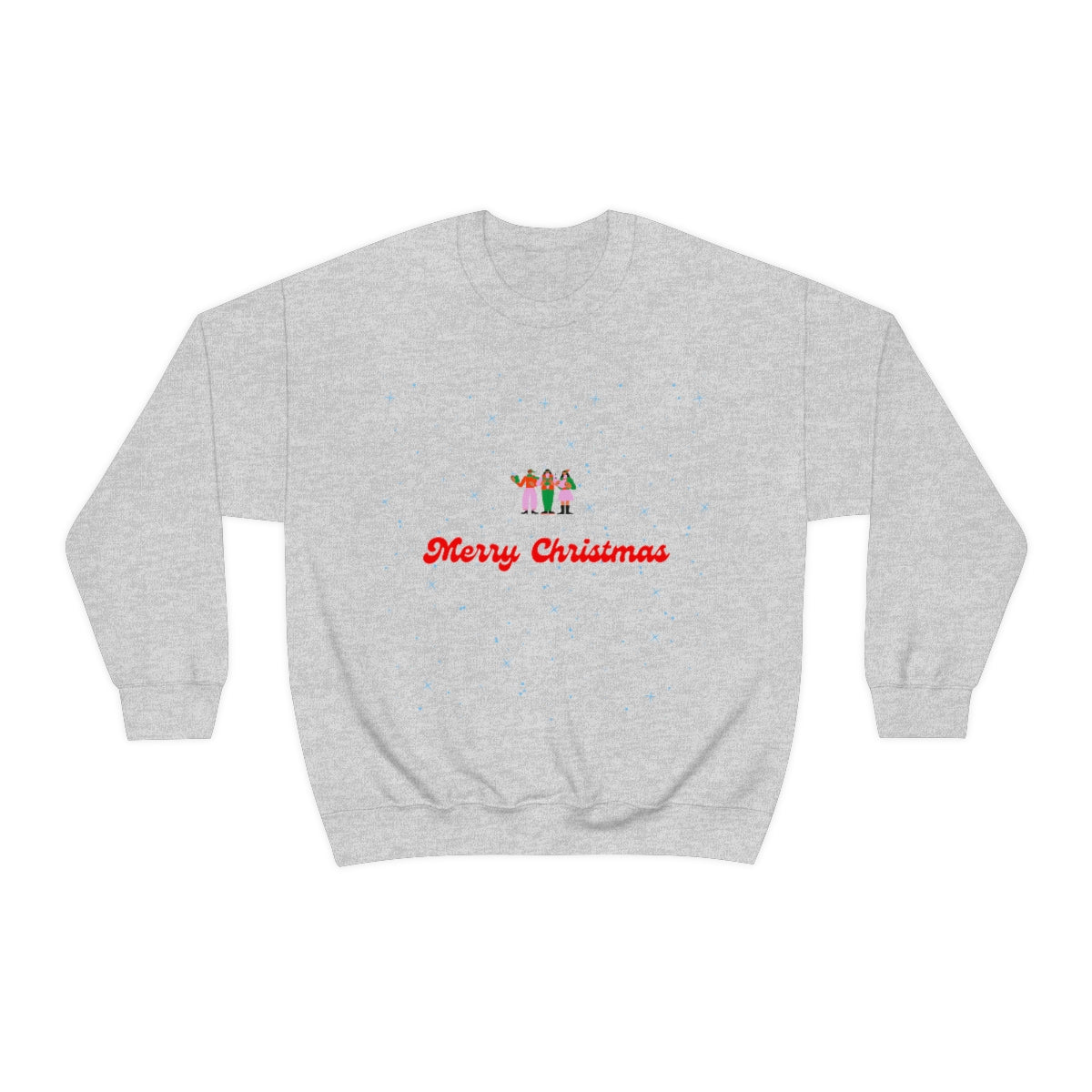 Pink Nutcracker Merry and Bright Minimalist Sweatshirt, Blue Nutcracker Sweatshirt, Trendy Christmas Sweatshirt, Pastel Xmas Crewneck