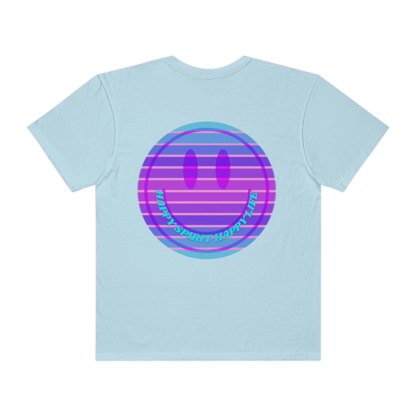 Retro Smile T shirt, Happy Spirit Happy Mind, Aesthetic t shirt, Graphic Tee Tumblr Tshirt, Trendy Oversized, Vsco girl, Comfort Colors