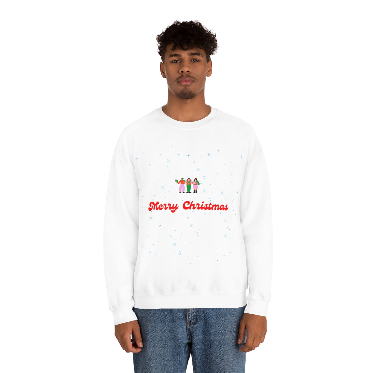 Pink Nutcracker Merry and Bright Minimalist Sweatshirt, Blue Nutcracker Sweatshirt, Trendy Christmas Sweatshirt, Pastel Xmas Crewneck