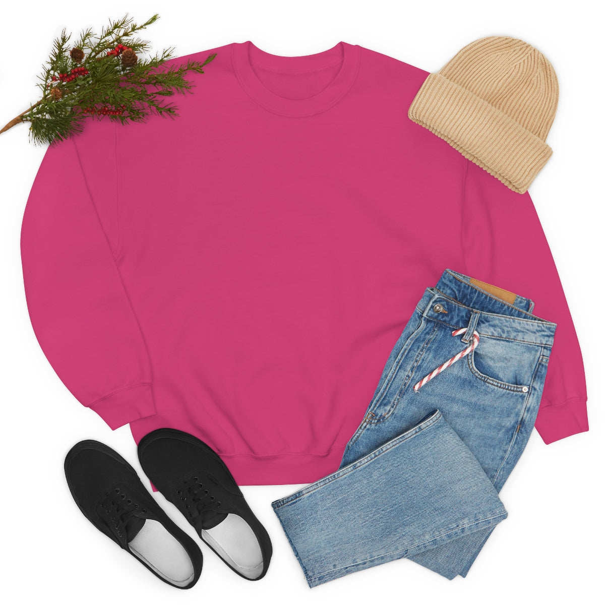 Happy Spirit Happy Life Sweatshirt, Gildan VSCO Girl Crewneck, Oversized Tumblr, Back Print Smile Happy Mind Trendy, Beach Lake Cover Up