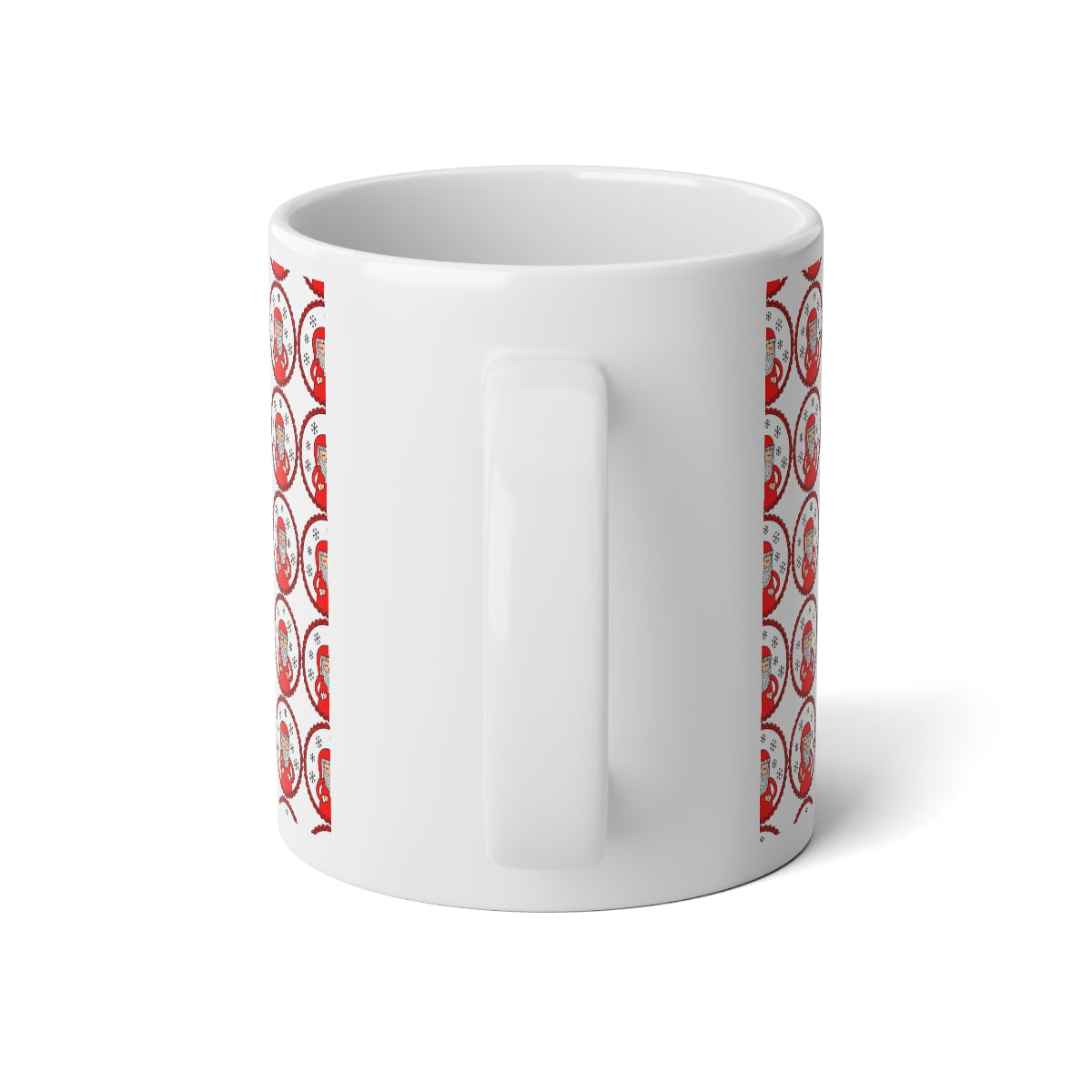 Red Santa Aesthetic Mug, Pastel Christmas Mug, Trendy Coffee Mug, Tumblr Mug, Aesthetic Holiday Gift, Minimalist Santa Mug Print