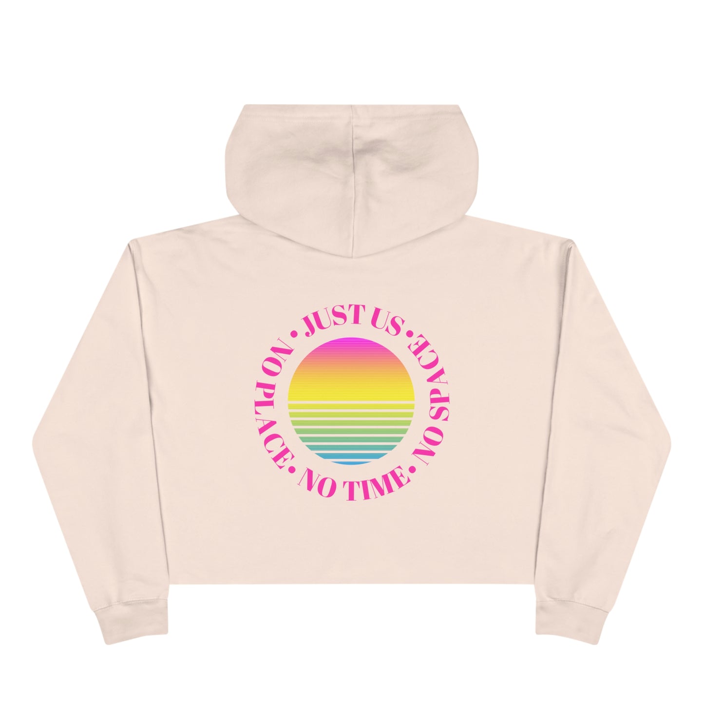 Aesthetic Cropped Hoodie, Hoodie Crop Top, Sunset Cropped Top, Hoodie Women's Cropped Fleece Pullover