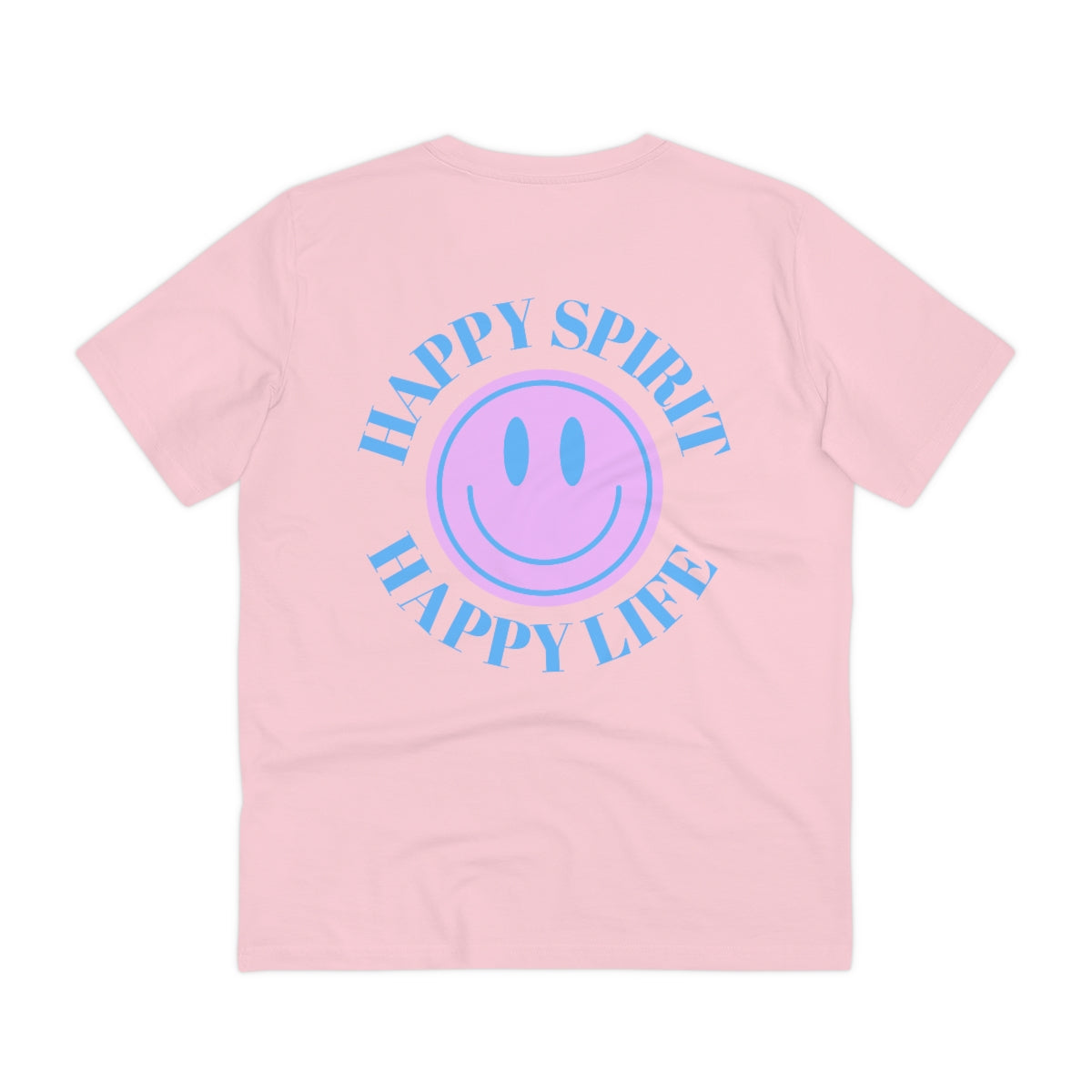 Organic T shirt Happy Spirit Happy Life Aesthetic t shirt, graphic tee, Tumblr t-shirt, Trendy Oversized, Vsco girl, Happy Mind Unisex