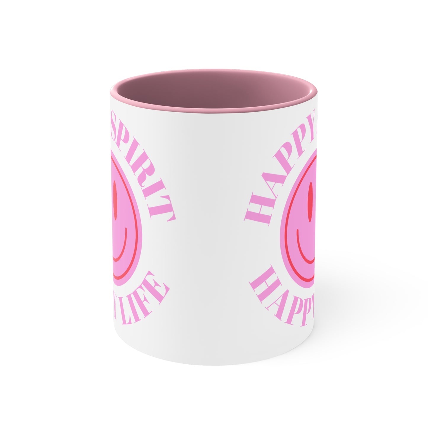 Happy Spirit Happy Life Aesthetic Mug, Smiley Face Mug, Trendy Coffee Mug, Tumblr Mug, Aesthetic Happy Life Gift, Aesthetic Happy Life