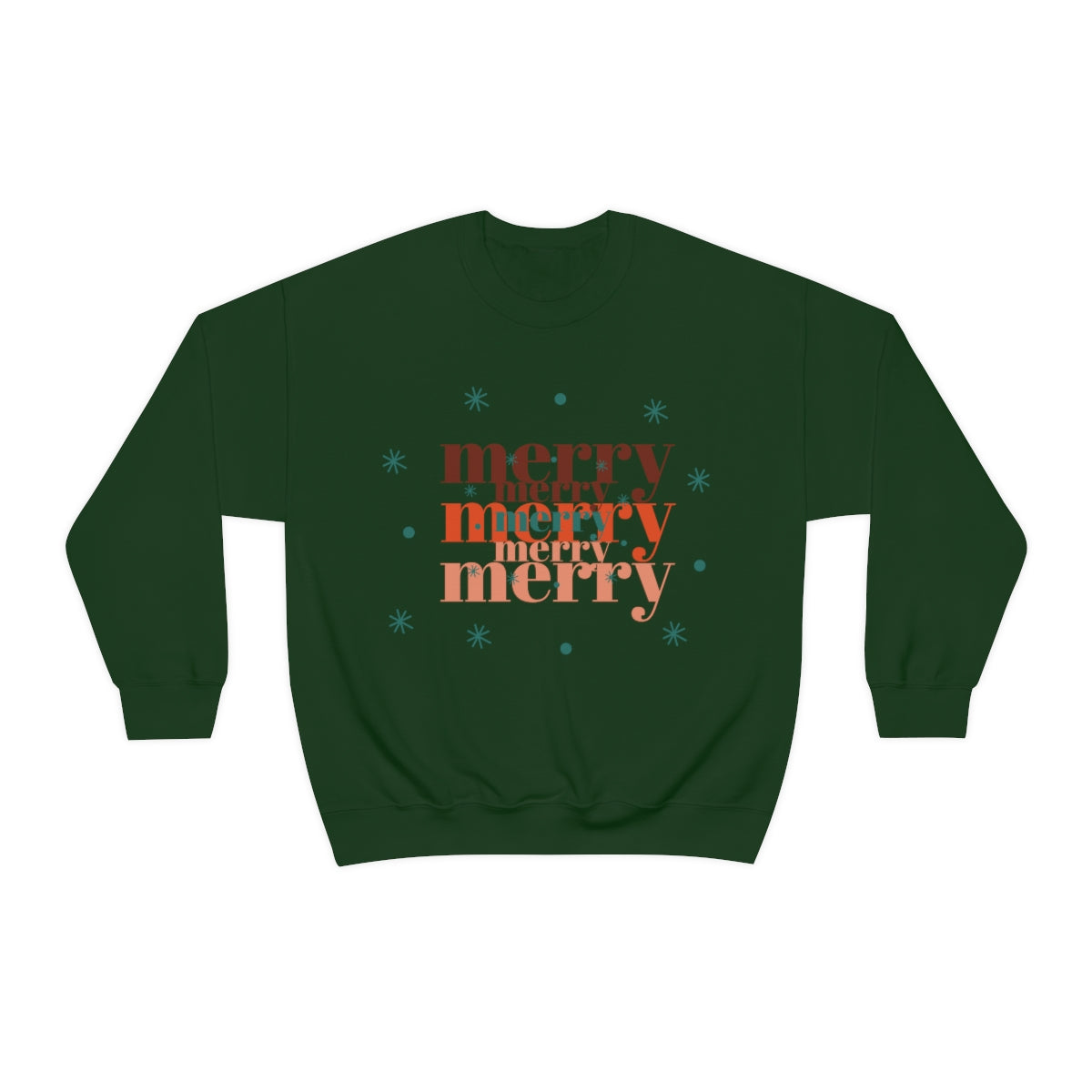 Merry Merry Merry, Christmas, Holiday Sweatshirt, Minimalist Sweatshirt, Oversized VSCO Girl, Tumblr, Unisex Heavy Blend Crewneck
