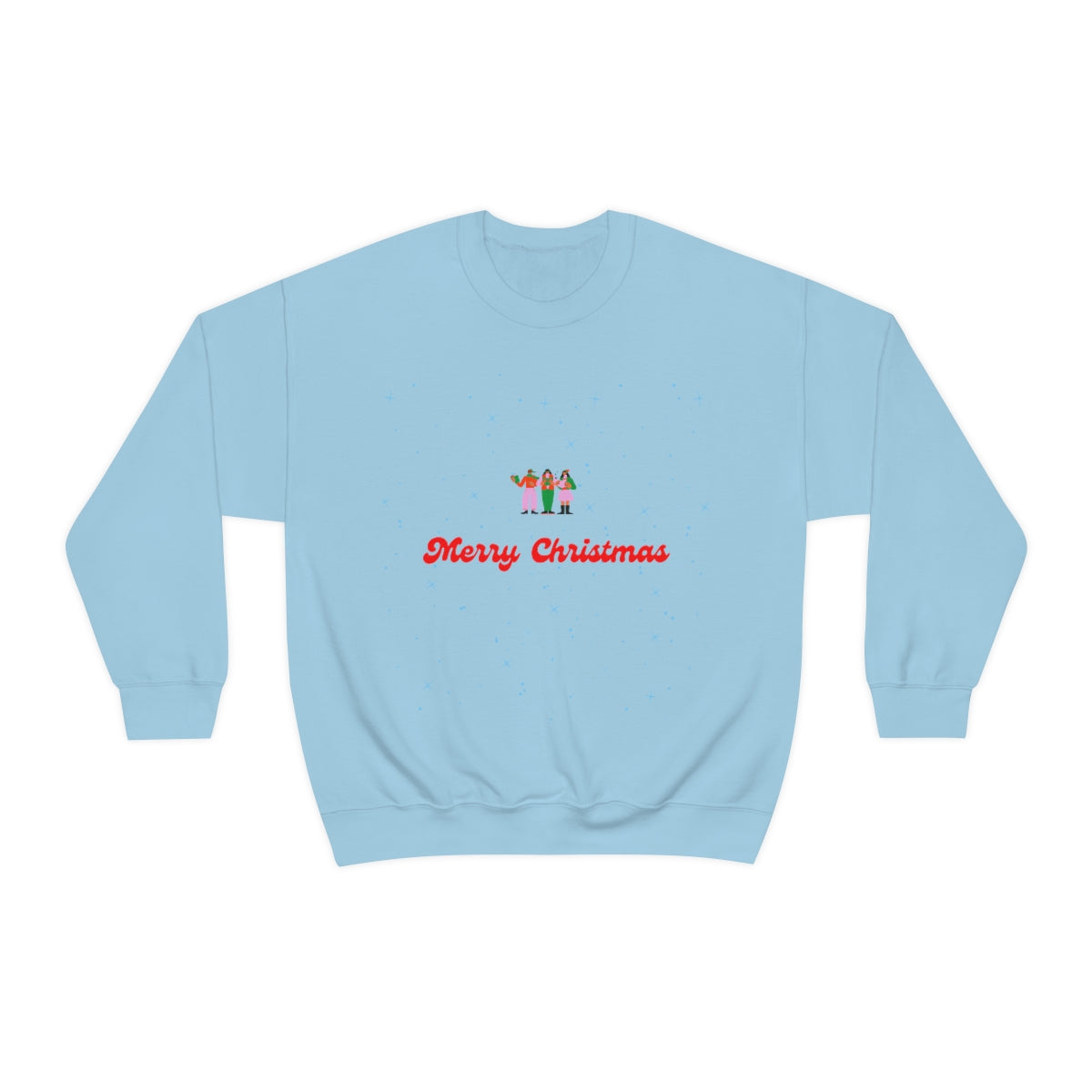 Pink Nutcracker Merry and Bright Minimalist Sweatshirt, Blue Nutcracker Sweatshirt, Trendy Christmas Sweatshirt, Pastel Xmas Crewneck