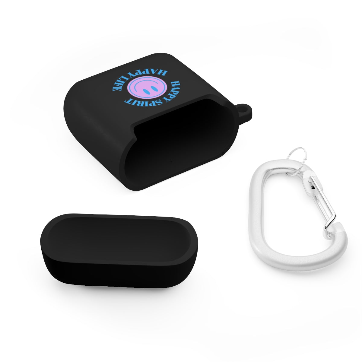 Happy Spirit Happy Life AirPods and AirPods Pro Case Cover, AirPods and AirPods Pro Case Cover, VSCO girl, Smiley Happy Life Protector