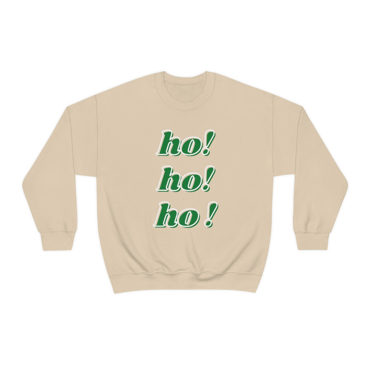 Ho Ho Ho Sweatshirt, Christmas Minimalist Top, Santa Claus Sweatshirt Xmas, Trendy Retro Font Holiday Unisex Heavy Blend Crewneck Sweatshirt