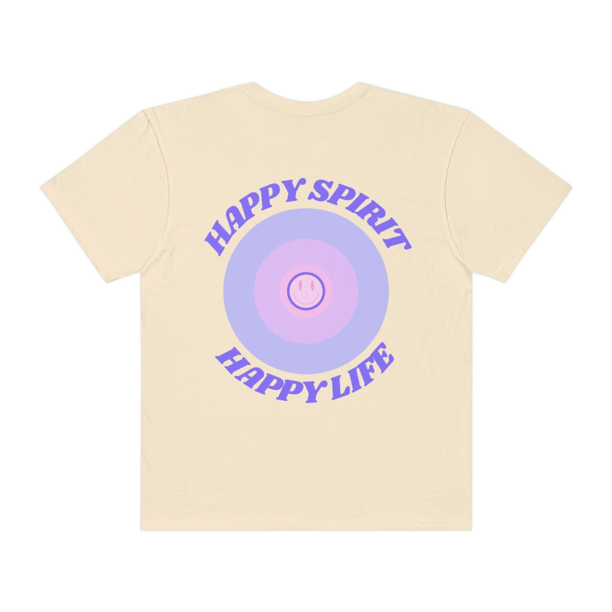 Retro TShirt Happy Spirit Happy Life Happy Mind, Aesthetic Shirt, Graphic Tumblr Tshirt, Trendy Oversized, Vsco girl, Smile Vintage Style