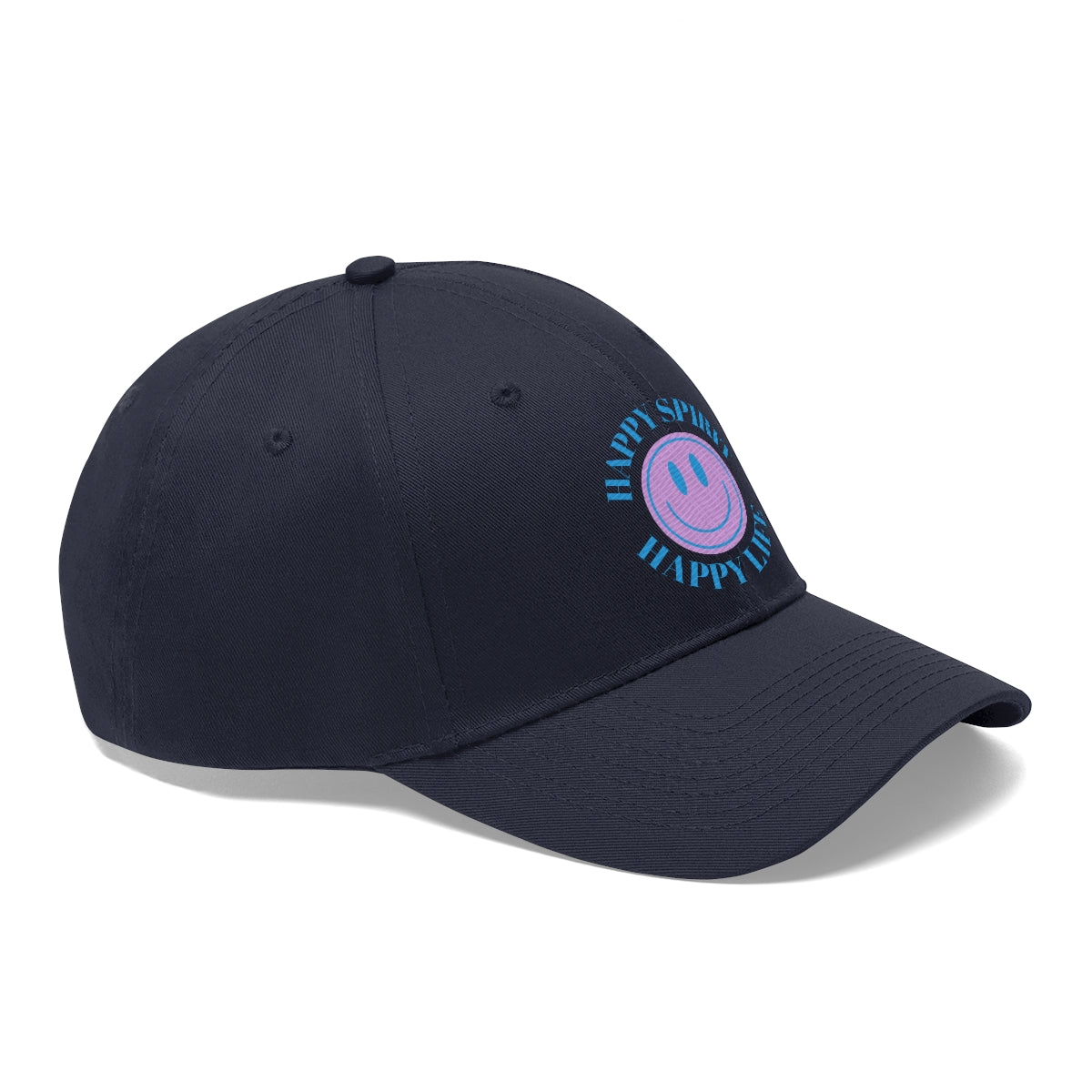 Happy Spirit Happy Life Embroidered Hat