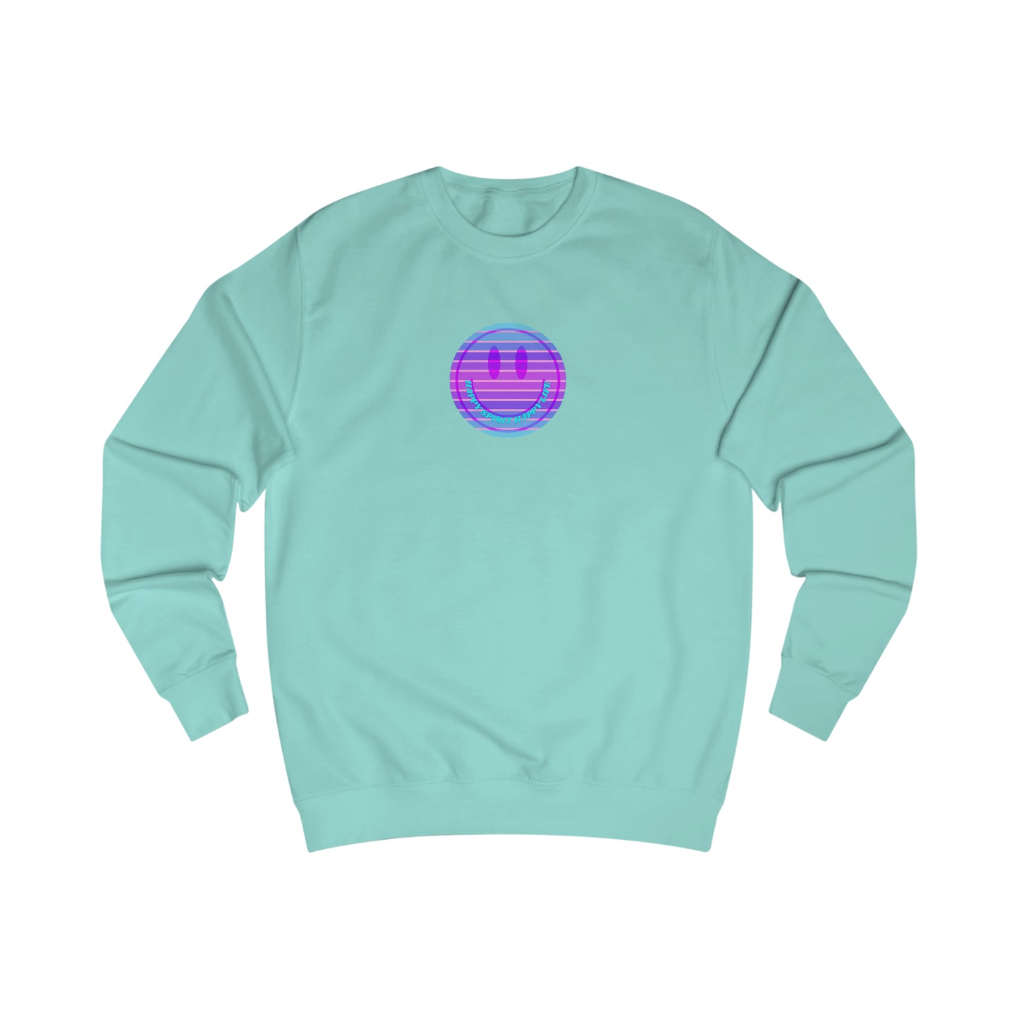 Happy Spirit Happy Life Sweatshirt, Mental Health Awareness Sweatshirt, Smile Sweatshirt, Smile Face Crewneck, Vsco Girl, Y2k Top