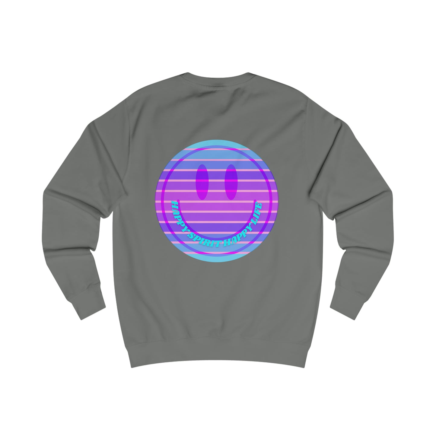 Happy Spirit Happy Life Sweatshirt, Mental Health Awareness Sweatshirt, Smile Sweatshirt, Smile Face Crewneck, Vsco Girl, Y2k Top