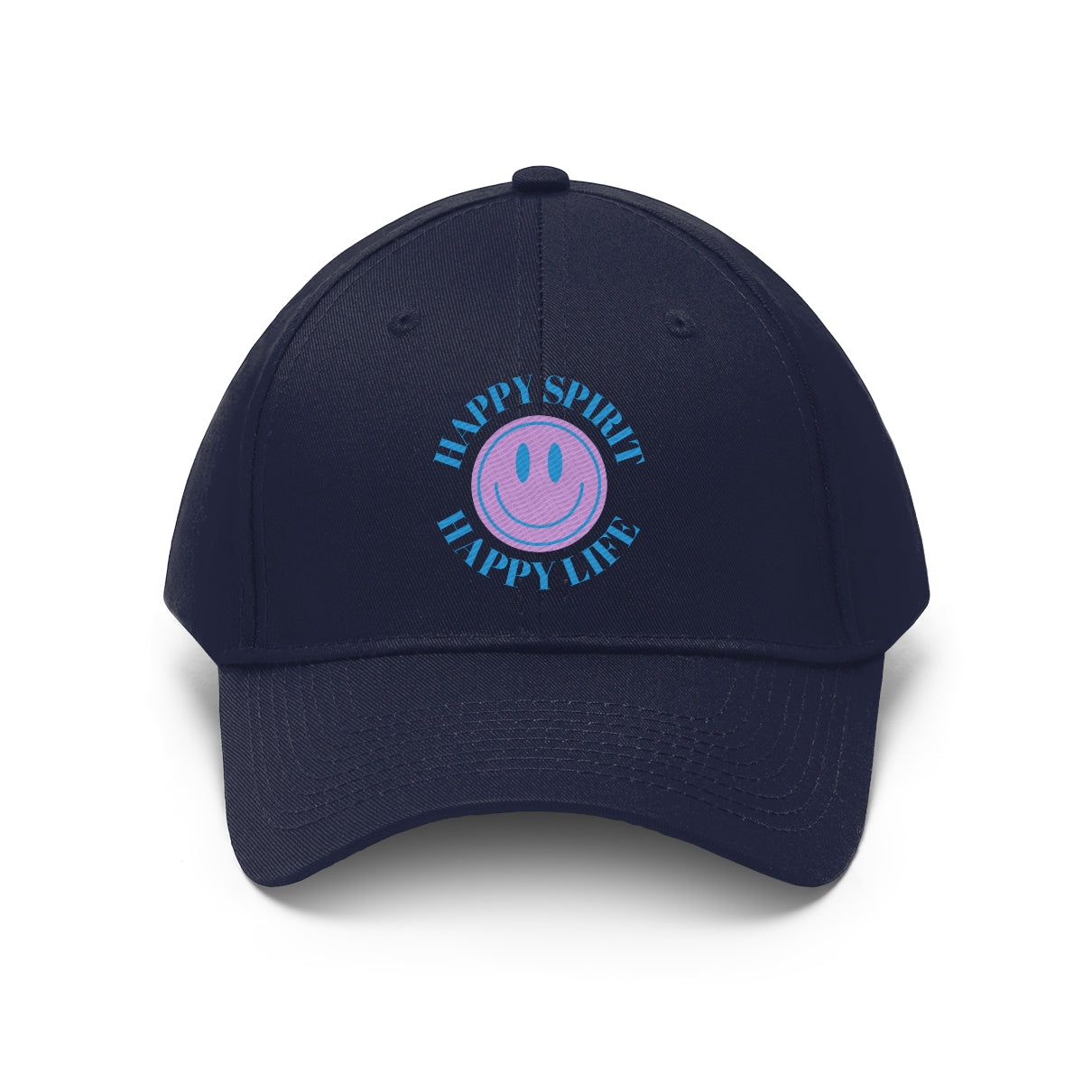 Happy Spirit Happy Life Embroidered Hat