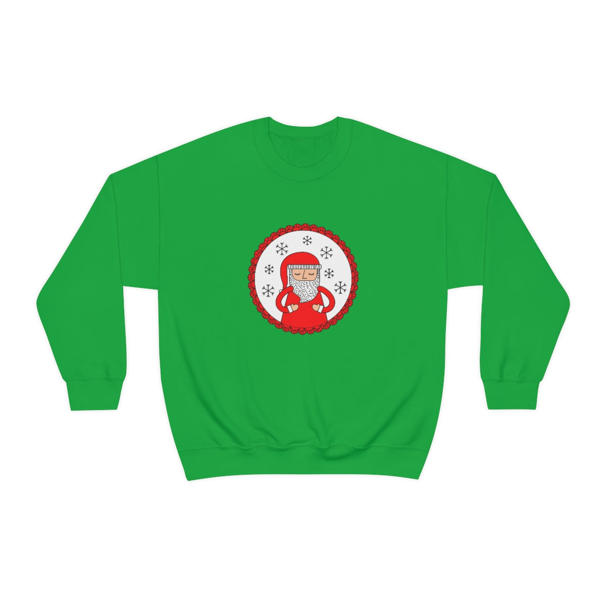 Minimalist Santa Claus Sweatshirt, Santa Sweatshirt, Trendy Noel Minimalist Christmas Sweatshirt, Xmas Santa Crewneck Top, Red Holiday Top