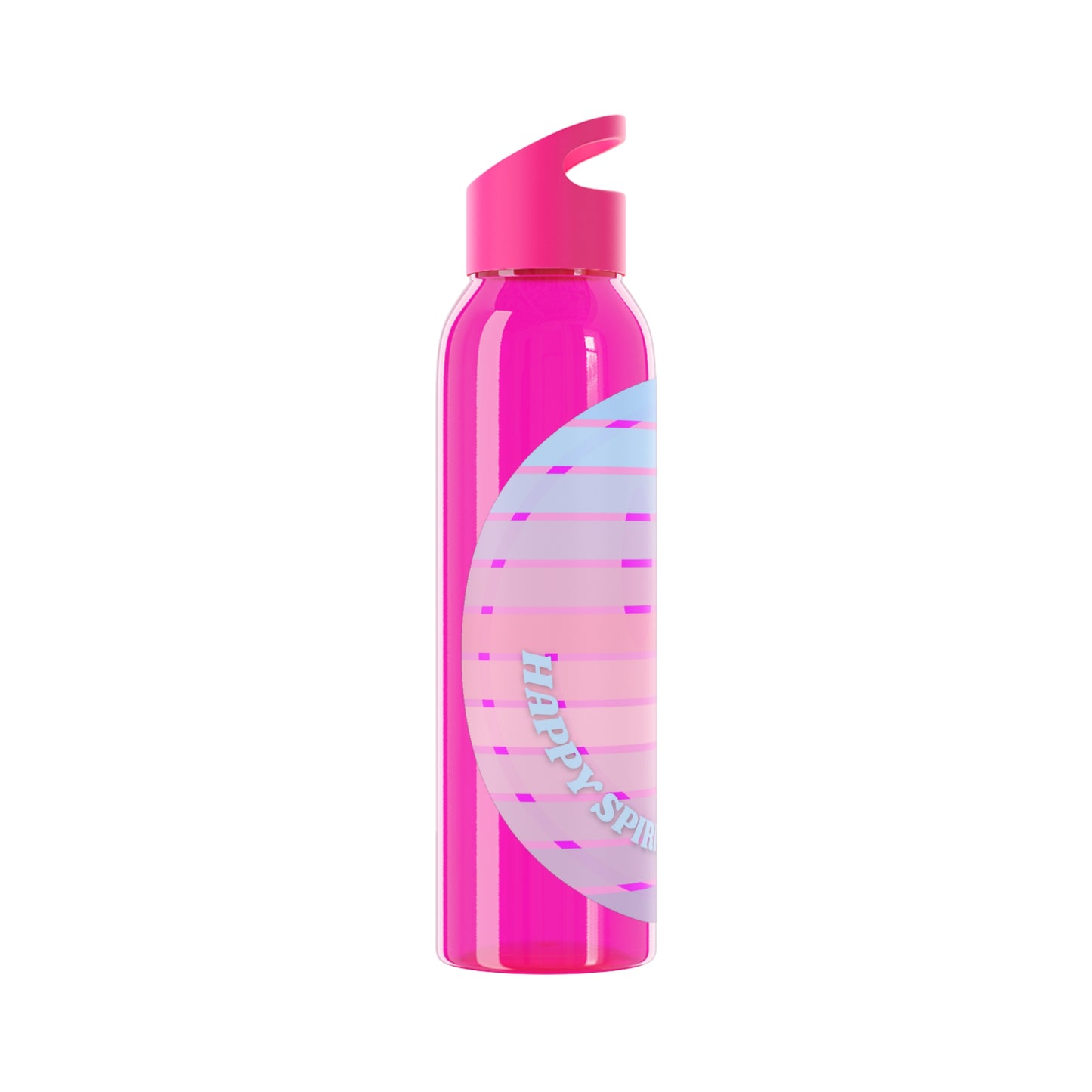 Aesthetic Happy Spirit Happy Life Water Bottle, Aesthetic Pink, Smile Face, Trendy Tumblr Bottle, Happy Mind Tumbler, BPA Free Smile Bottle