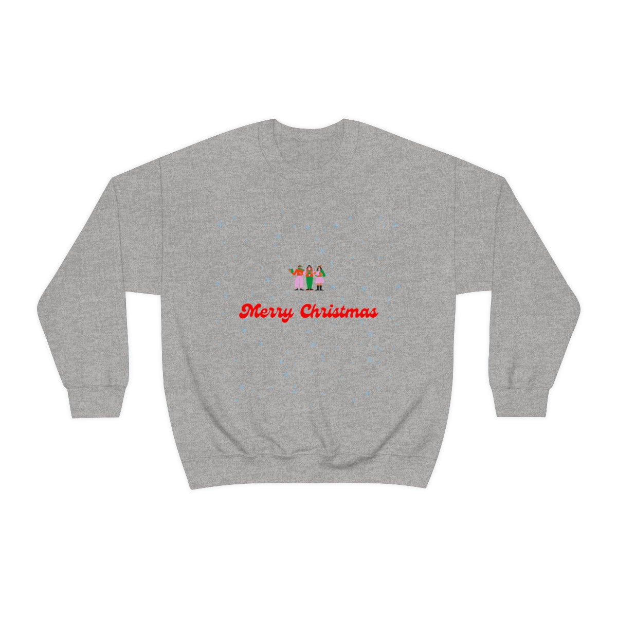 Pink Nutcracker Merry and Bright Minimalist Sweatshirt, Blue Nutcracker Sweatshirt, Trendy Christmas Sweatshirt, Pastel Xmas Crewneck