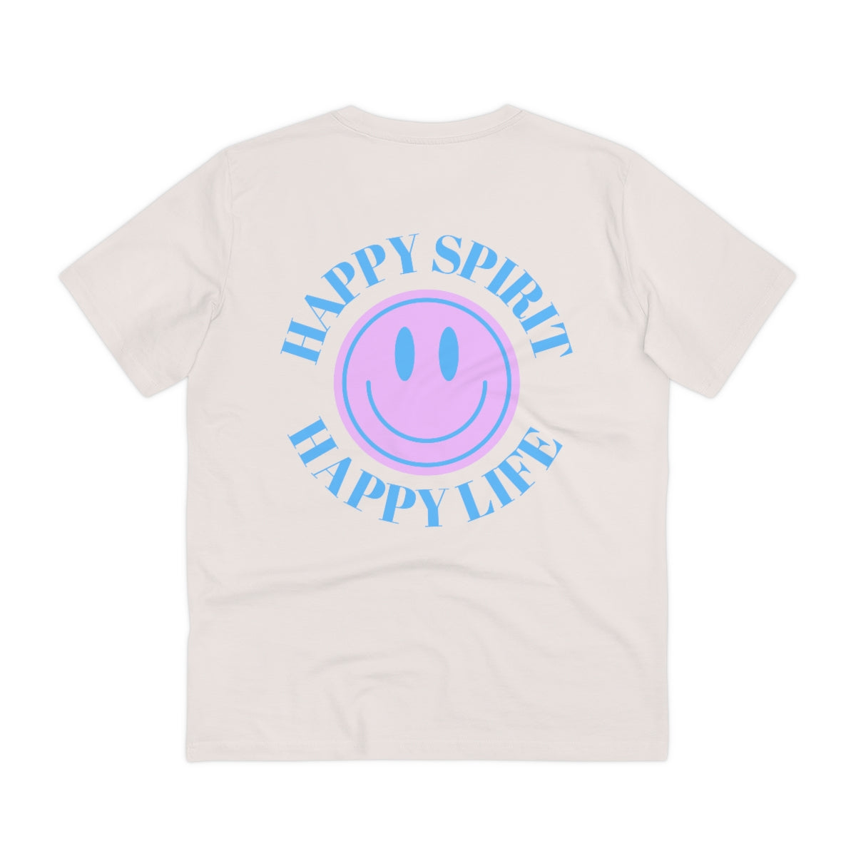 Organic T shirt Happy Spirit Happy Life Aesthetic t shirt, graphic tee, Tumblr t-shirt, Trendy Oversized, Vsco girl, Happy Mind Unisex