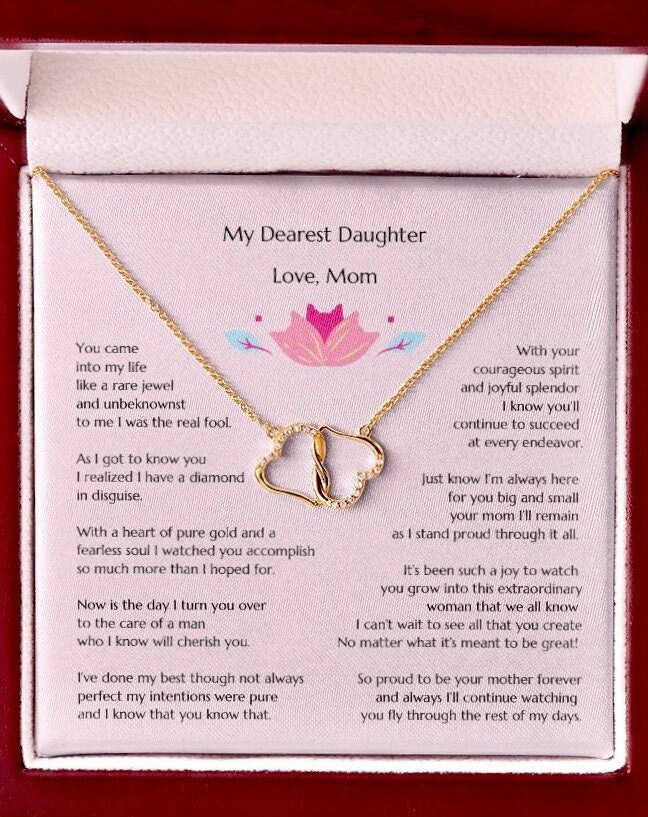 Gift for Bride from Mom, Necklace for Bride, Mom To Daughter Wedding, Everlasting Love, Gift from Mom, Gift from Mother of the Bride, Mother Daughter