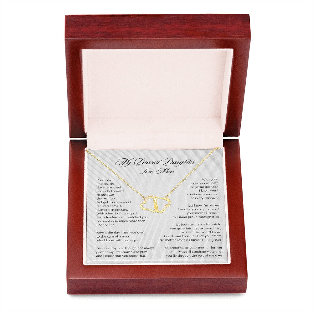 Gift for Bride, Necklace for Bride, Mom To Daughter Wedding, Everlasting Love, Gift from Mom, Gift from Mother of the Bride, Mother Daughter