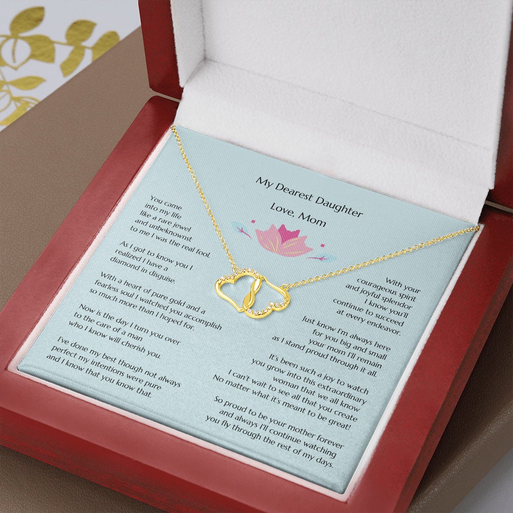 Gift for Bride, Wedding Gift for Bride from MOB, Bridal Necklace from Mom, Mom to Daughter Bridal Gift, To Bride from MOB