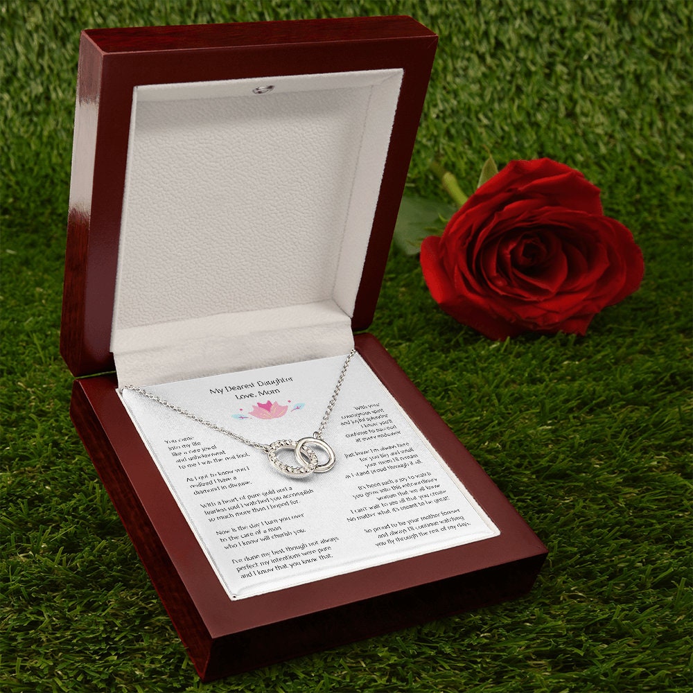 Gift for Bride, Necklace for Bride, Mom To Daughter Wedding, Perfect Pair, Gift from Mom, Gift from Mother of the Bride, Mother Daughter