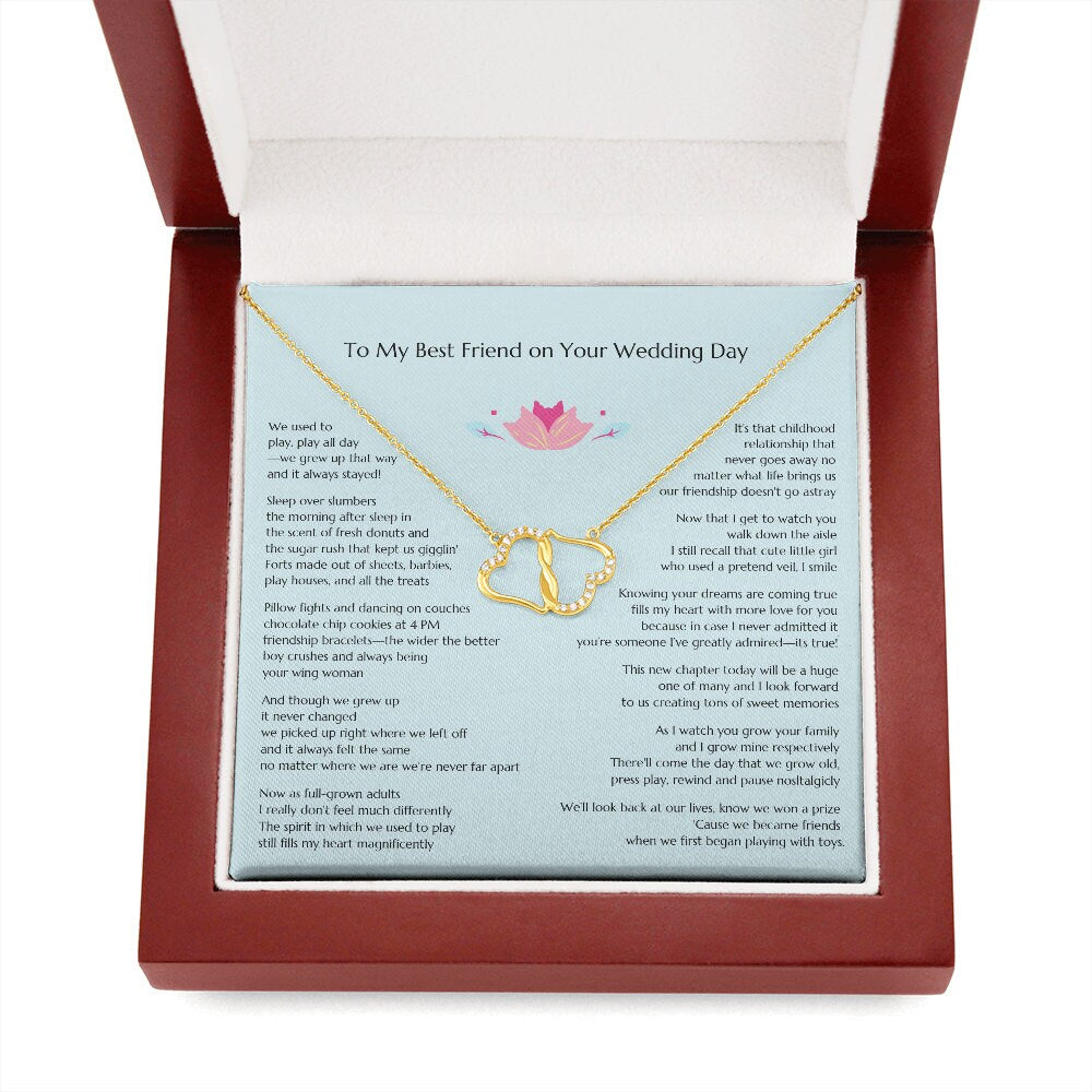 Gift for Bride, Necklace for Bride, Bestie To Bride Wedding, Everlasting Love, Gift from Friend, Gift from Maid of Honor, MOH To Bride Gift