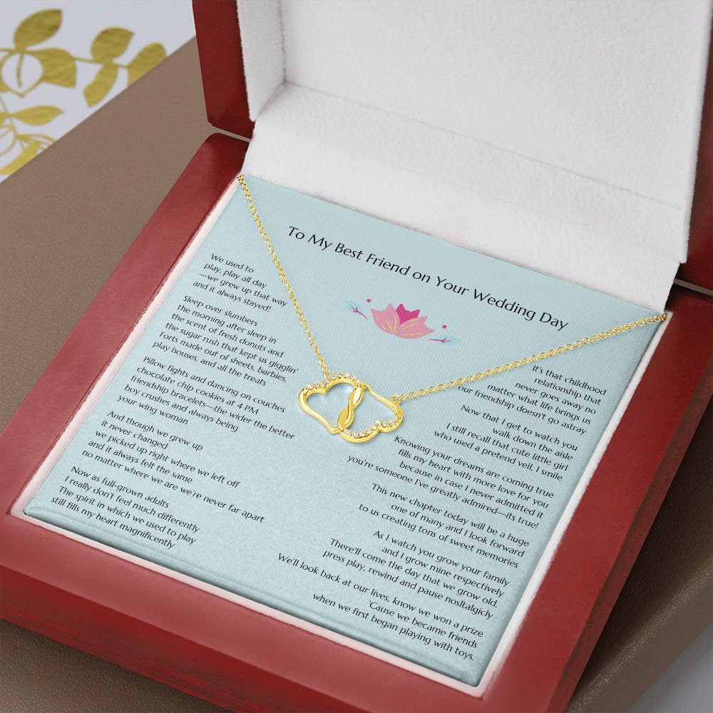 Gift for Bride, Necklace for Bride, Bestie To Bride Wedding, Everlasting Love, Gift from Friend, Gift from Maid of Honor, MOH To Bride Gift