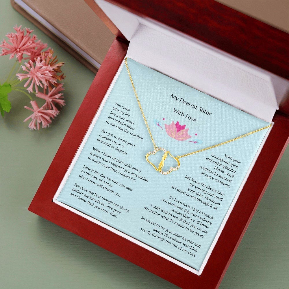 Gift for Bride, Necklace for Bride, Sister Bride Wedding, Everlasting Love, Gift from Sister, Gift from Sister of the Bride, Sibling Wedding