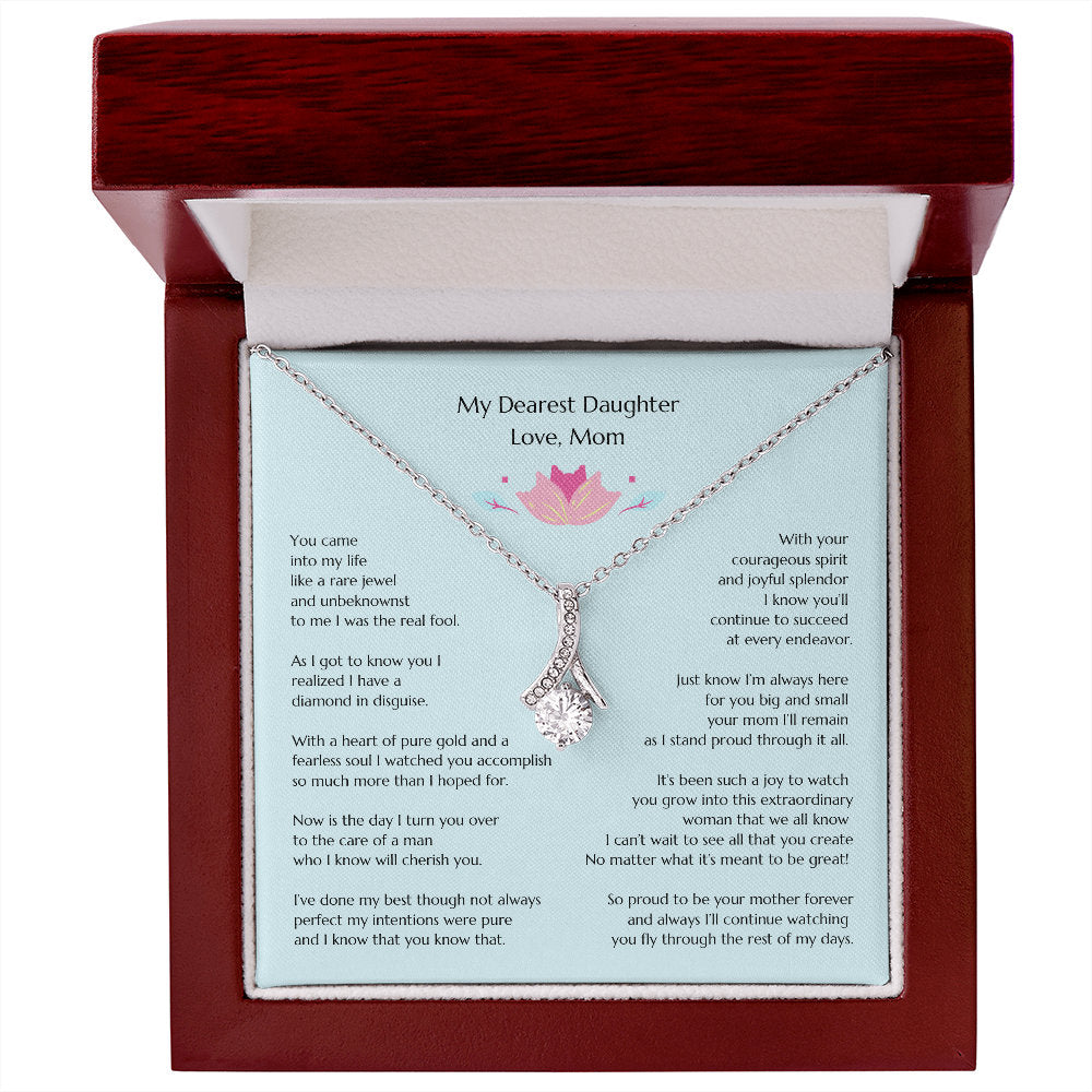 Gift for Bride, Wedding Gift for Bride from MOB, Bridal Necklace from Mom, Mom to Daughter Bridal Gift, To Bride from MOB, Mom to Bride