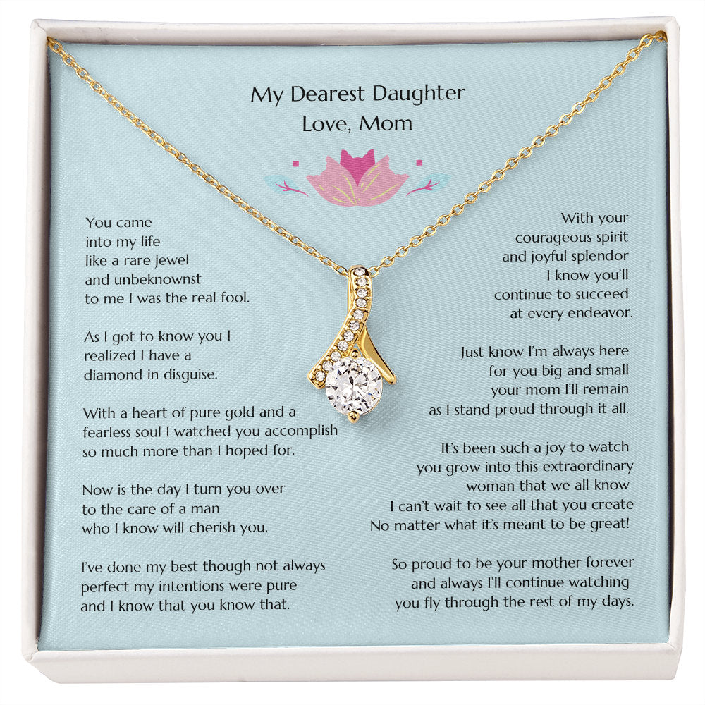Gift for Bride, Wedding Gift for Bride from MOB, Bridal Necklace from Mom, Mom to Daughter Bridal Gift, To Bride from MOB, Mom to Bride