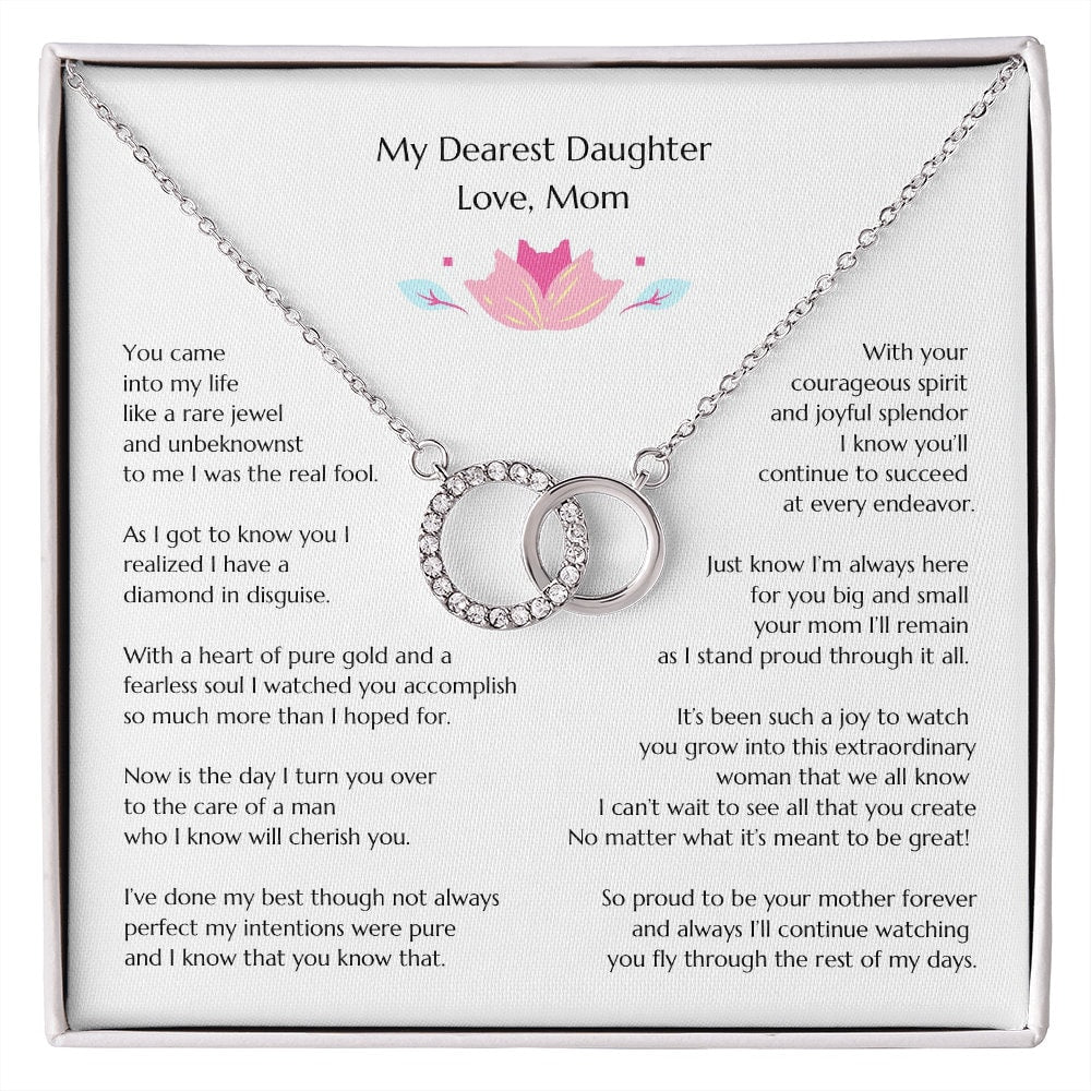 Gift for Bride, Necklace for Bride, Mom To Daughter Wedding, Perfect Pair, Gift from Mom, Gift from Mother of the Bride, Mother Daughter