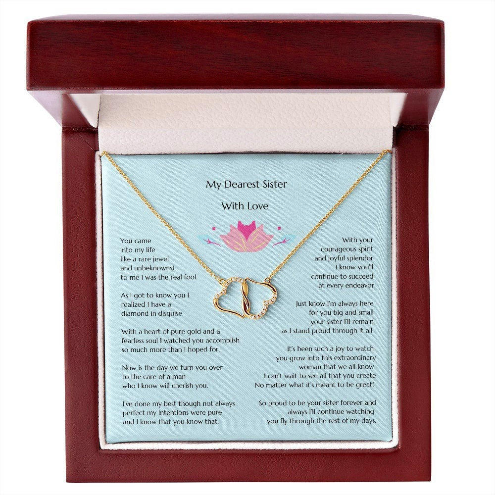 Gift for Bride, Necklace for Bride, Sister Bride Wedding, Everlasting Love, Gift from Sister, Gift from Sister of the Bride, Sibling Wedding