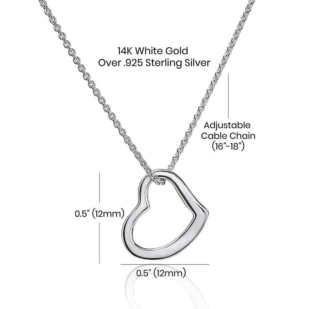 Nanny Heart Necklace, Babysitter Thank You Gift, Nanny Necklace, Gift for Nanny, Thank You Nanny, Nanny Thanks, Love Gift, Babysitter Gift
