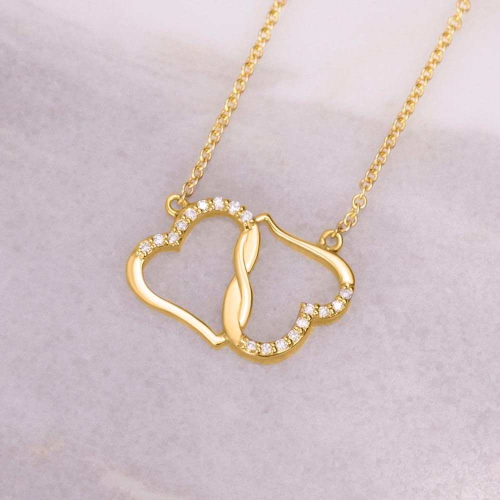 Christmas Gift for Daughter, Christmas Heart Diamond Daughter Necklace, Minimalist Holiday Gift, Gift that Keeps on Giving