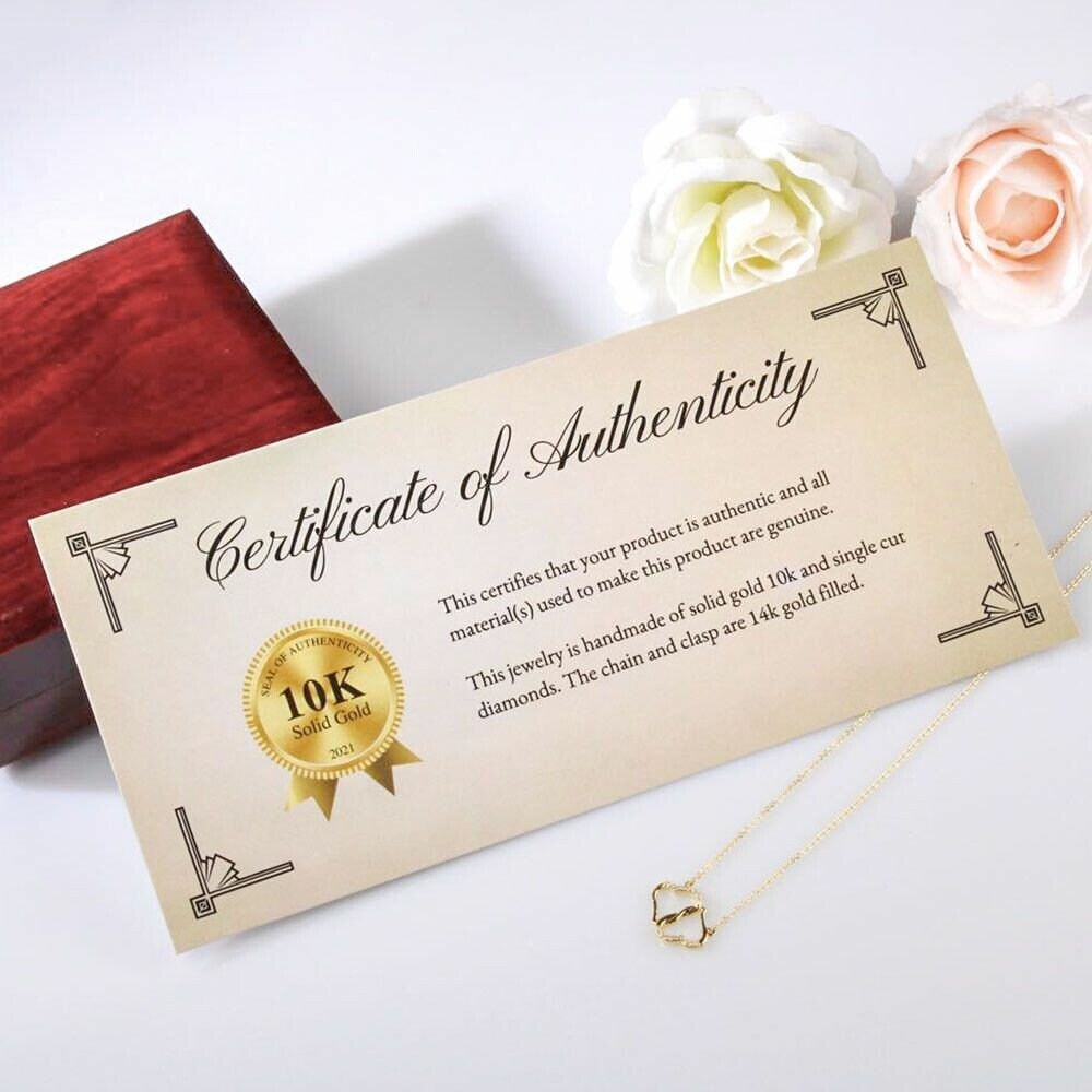 To My Daughter Pink Card with Diamond and Gold Double Heart Everlasting Love Necklace