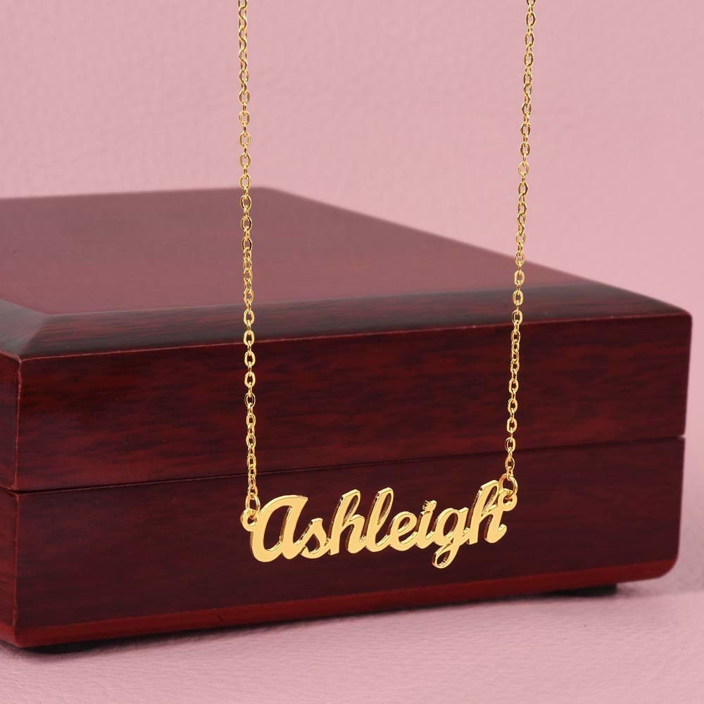 Perfect Minimalist Unisex Gift Custom Name Necklace Stainless Steel Exclusive Retro Cursive Font For Guys and Girls Men and Women