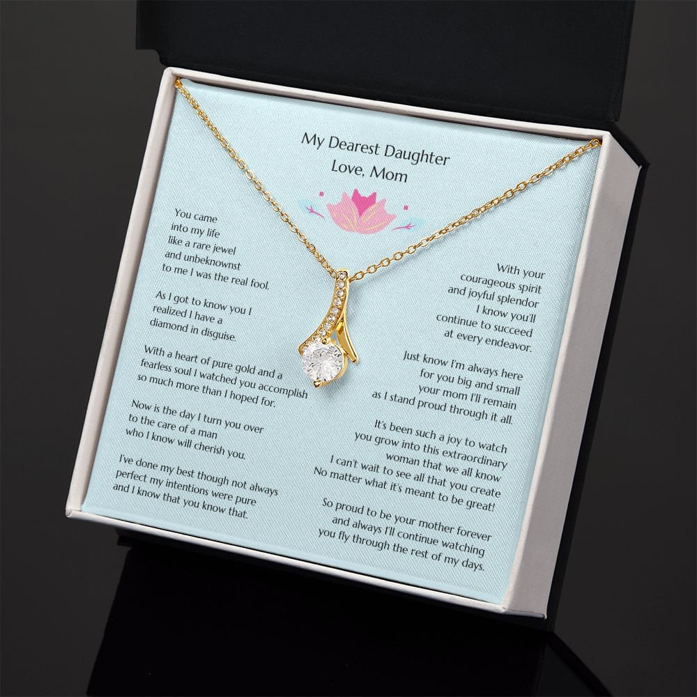 Gift for Bride, Wedding Gift for Bride from MOB, Bridal Necklace from Mom, Mom to Daughter Bridal Gift, To Bride from MOB, Mom to Bride