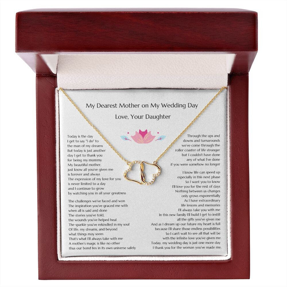Bride Gift to Mother, Gift for MoB, Daughter To Mom Gift, Everlasting Love, Gift to Mother of the Bride, Gift from Bride to Mom, Mother Gift