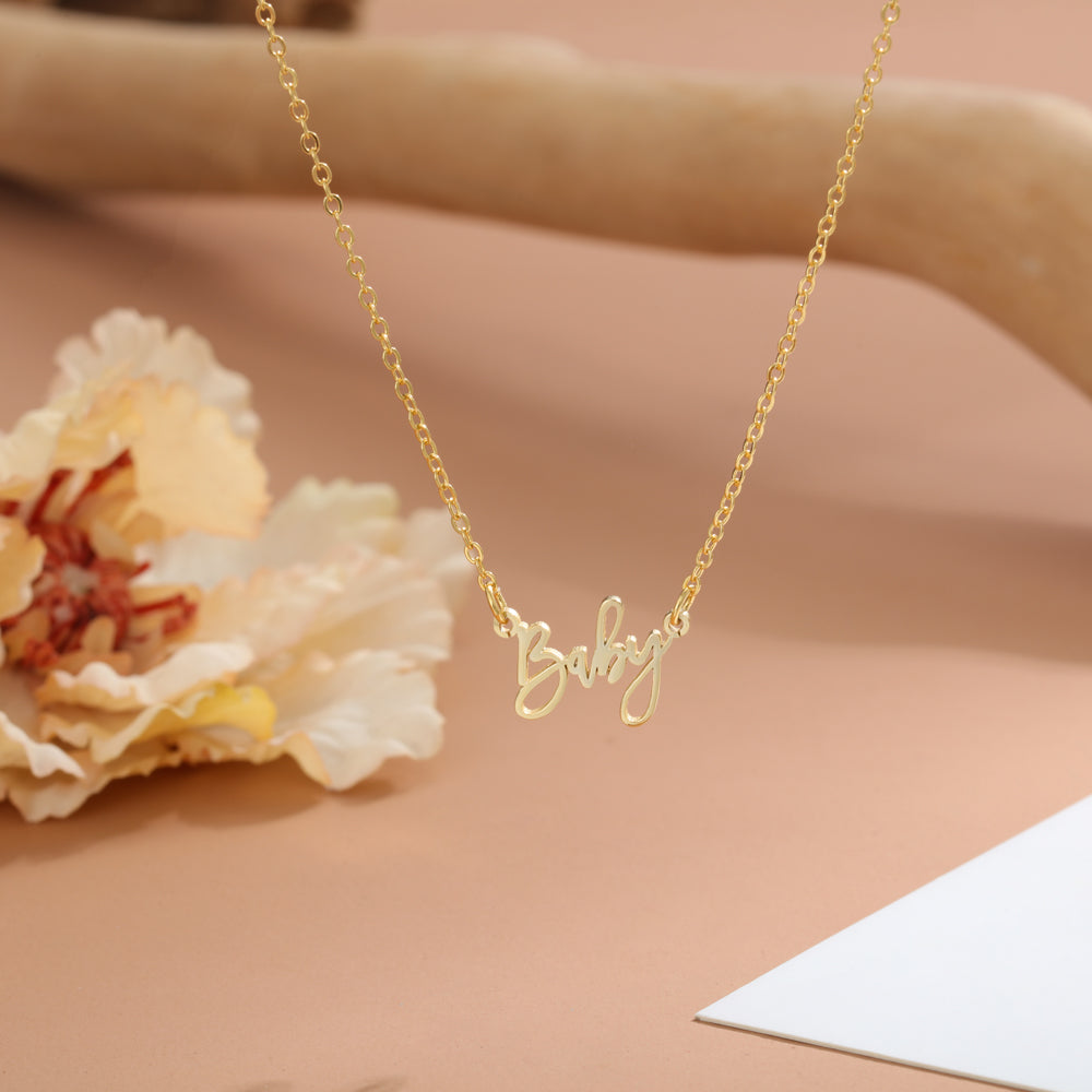 Gold Plated 925 Sterling Silver Name Necklace