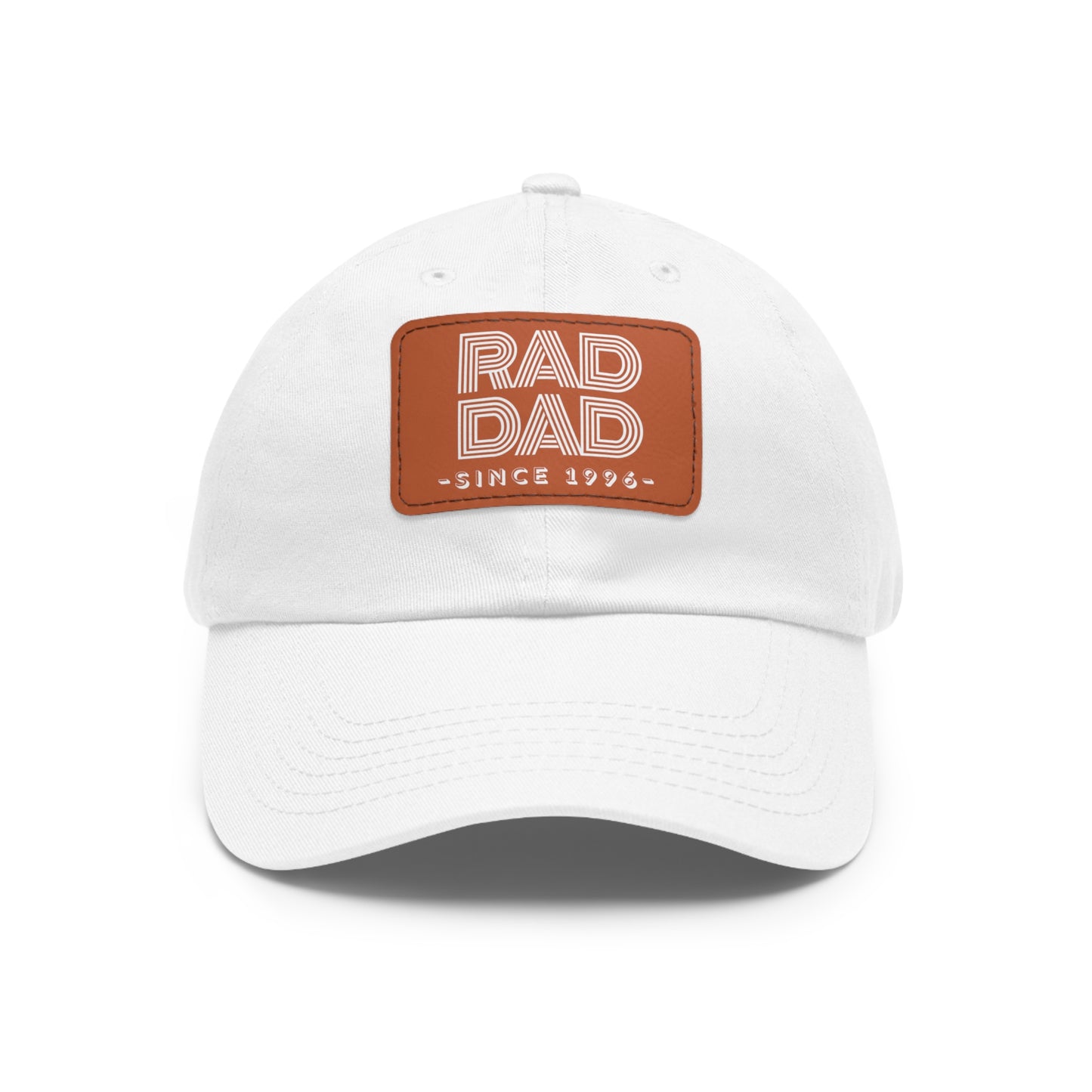 Customizable Rad Dad Hat with Leather Patch, Fathers Day Gift, Dad Hat, Dad Gift, Dad Date Hat, Dad Baseball Hat, Dad Retro Hat, Cotton Hat