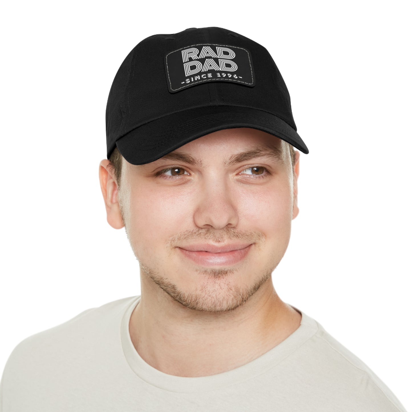 Customizable Rad Dad Hat with Leather Patch, Fathers Day Gift, Dad Hat, Dad Gift, Dad Date Hat, Dad Baseball Hat, Dad Retro Hat, Cotton Hat