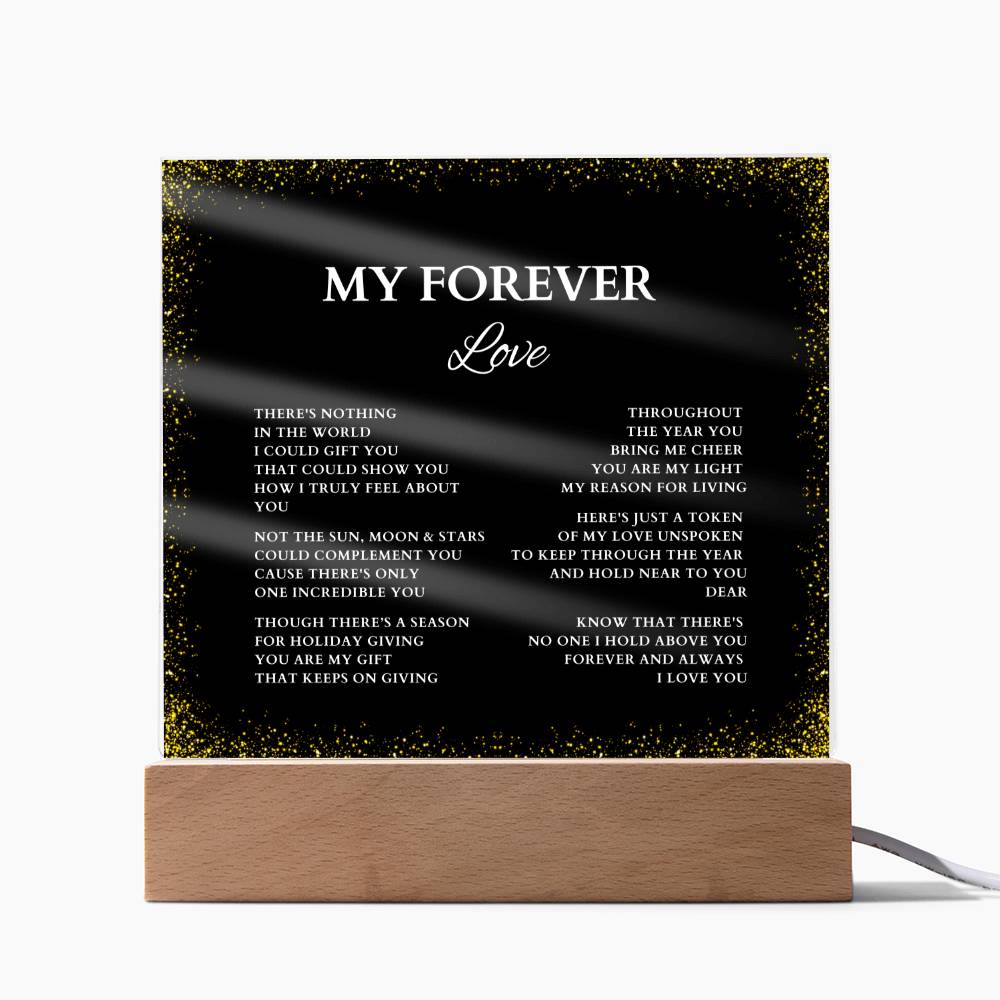 Husband Gift, Boyfriend Gift, Wife Gift, Girlfriend Gift, Lover Gift, Anniversary Gift, Husband Christmas Gift, Wife Christmas Gift, Acrylic Plaque with Love Poem, Valentine's Day Gift