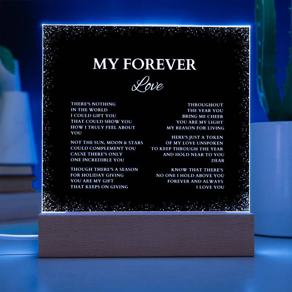 Husband Gift, Boyfriend Gift, Wife Gift, Girlfriend Gift, Lover Gift, Anniversary Gift, Husband Christmas Gift, Wife Christmas Gift, Acrylic Plaque with Love Poem, Valentine's Day Gift