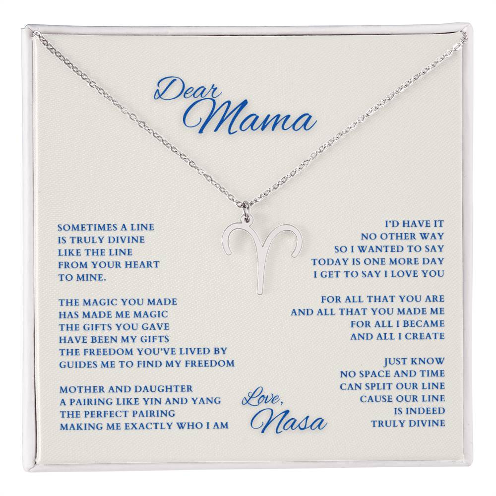 Mom Gift, Gift for Mom, Personalized Name Necklace, Mama Gift, Mom Zodiac Necklace, Custom Name Zodiac Necklace, Mom Christmas Gift, Mother's Day Gift, Gift for Mother