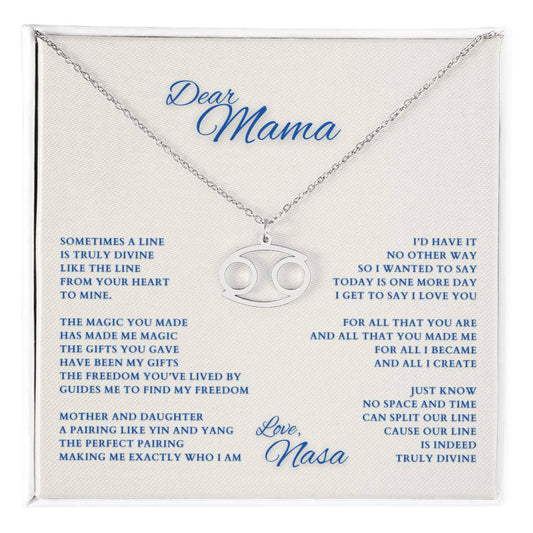 Mom Gift, Gift for Mom, Personalized Name Necklace, Mama Gift, Mom Zodiac Necklace, Custom Name Zodiac Necklace, Mom Christmas Gift, Mother's Day Gift, Gift for Mother