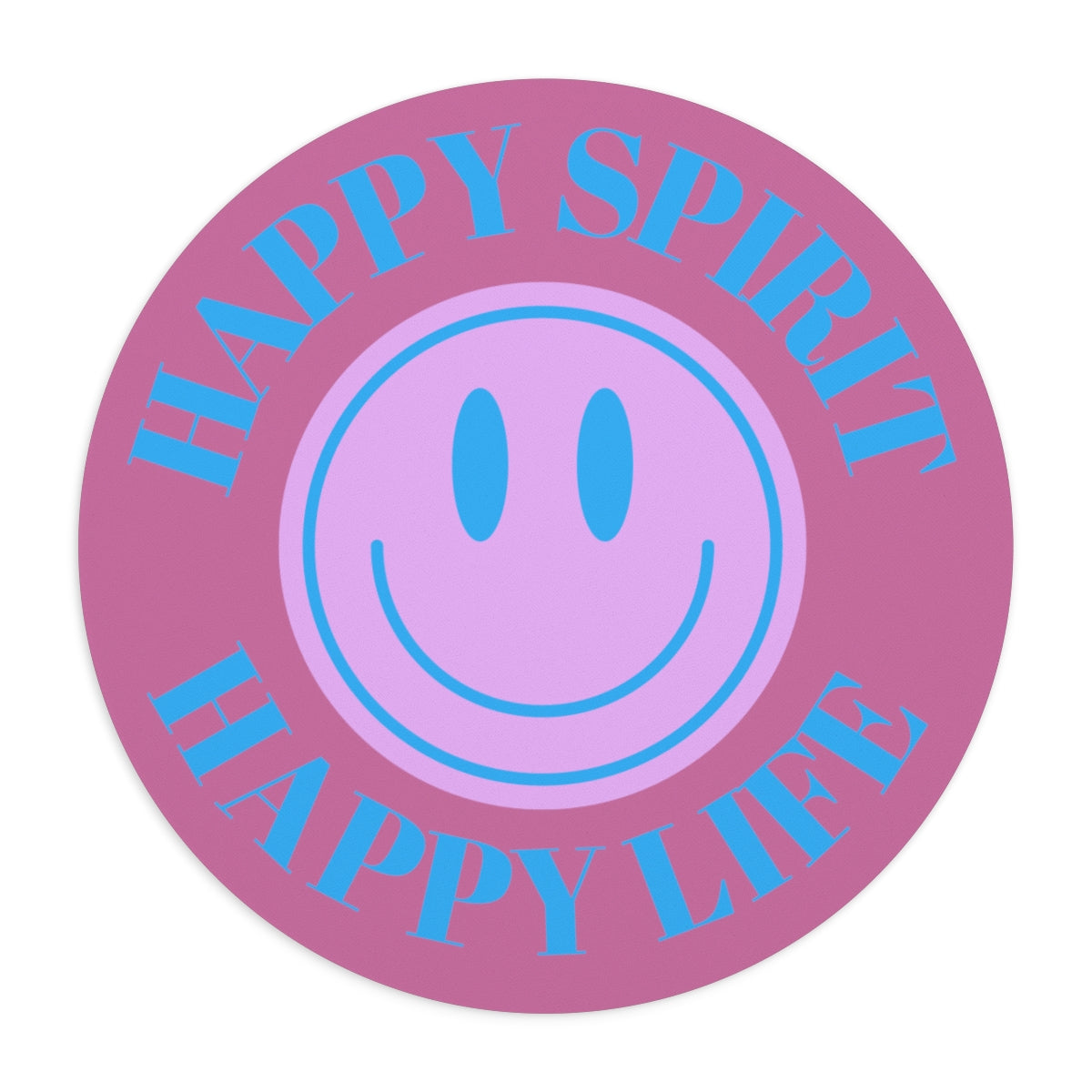 Happy Spirit Happy Life Aesthetic Mouse Pad, Smile Face Mouse Pad Trendy Mouse Pad, Tumblr Mug, Aesthetic Happy Life Gift, Aesthetic