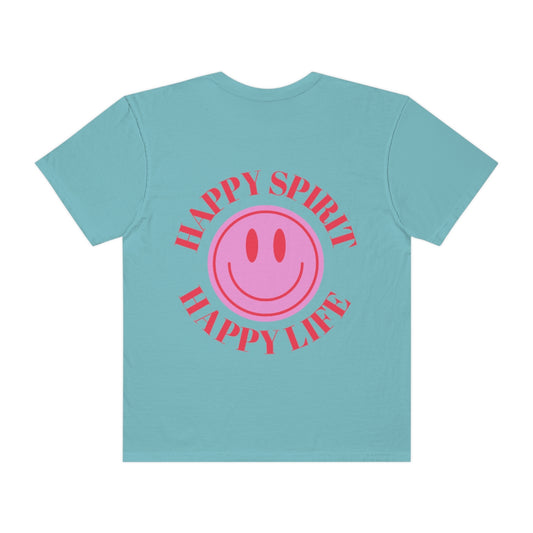 T shirt Happy Spirit Happy mind- Aesthetic t shirt, graphic tee, Tumblr tshirt, Trendy Oversized, Vsco girl