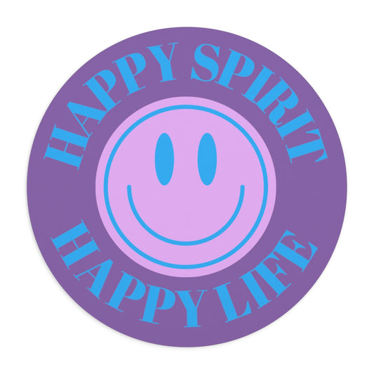 Happy Spirit Happy Life Aesthetic Mouse Pad, Smile Face Mouse Pad Trendy Mouse Pad, Tumblr Mug, Aesthetic Happy Life Gift, Aesthetic