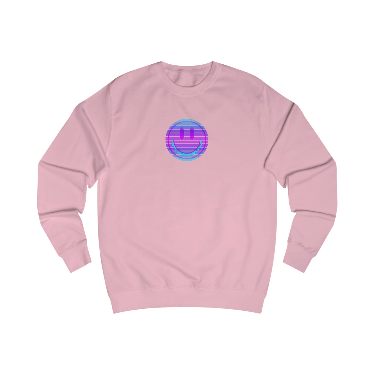 Happy Spirit Happy Life Sweatshirt, Mental Health Awareness Sweatshirt, Smile Sweatshirt, Smile Face Crewneck, Vsco Girl, Y2k Top